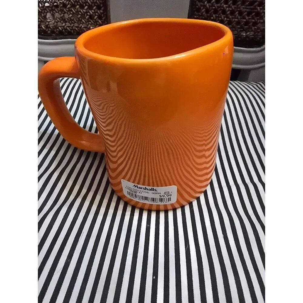 NWT Rae Dunn Halloween Orange Boo Coffee Mug